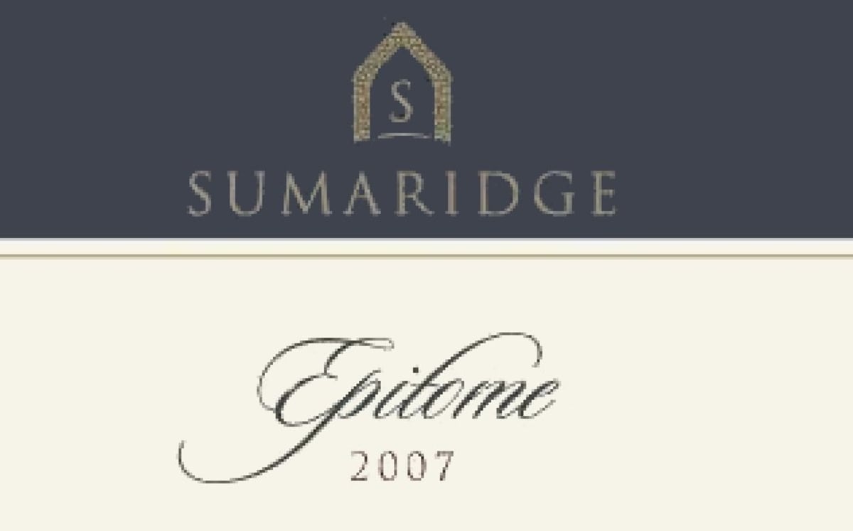 Sumaridge Epitome 2007 Front Label