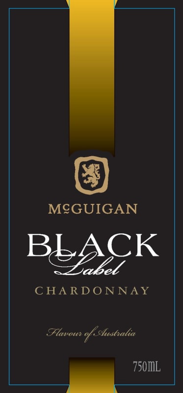 McGuigan Brothers Black Label Chardonnay 2008 Front Label