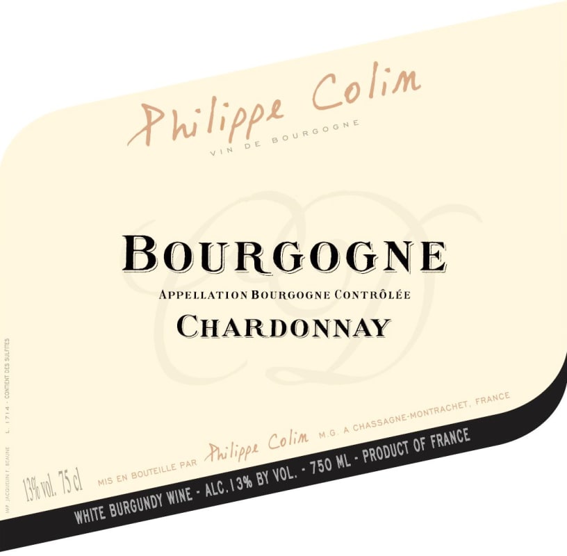 Philippe Colin Bourgogne Chardonnay 2006 Front Label