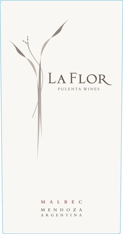Pulenta La Flor Malbec 2009 Front Label