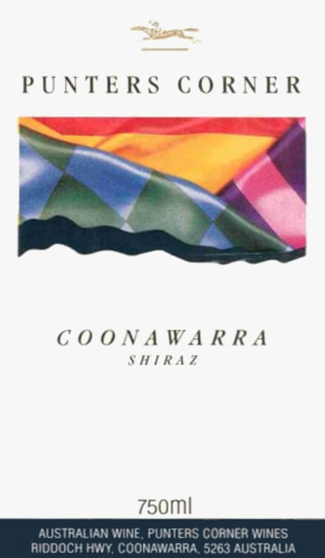 Punters Corner Coonawarra Shiraz 2002 Front Label