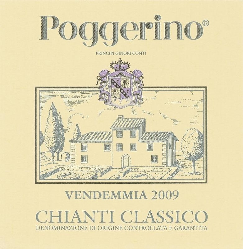 Poggerino Chianti Classico 2009 Front Label