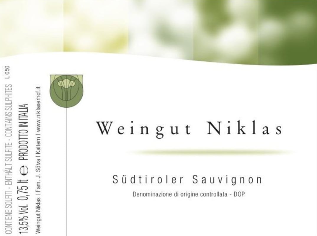 Niklas Sudtiroler Sauvignon 2011 Front Label