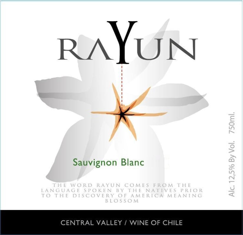 Sutil Family Wines Rayun Sauvignon Blanc 2012 Front Label