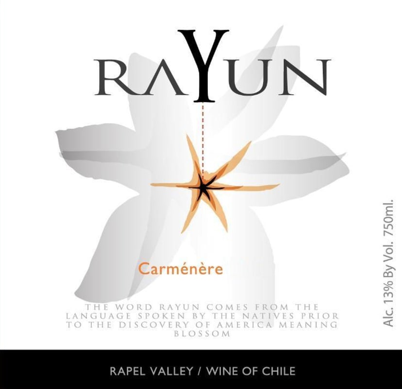 Sutil Family Wines Rayun Carmenere 2011 Front Label
