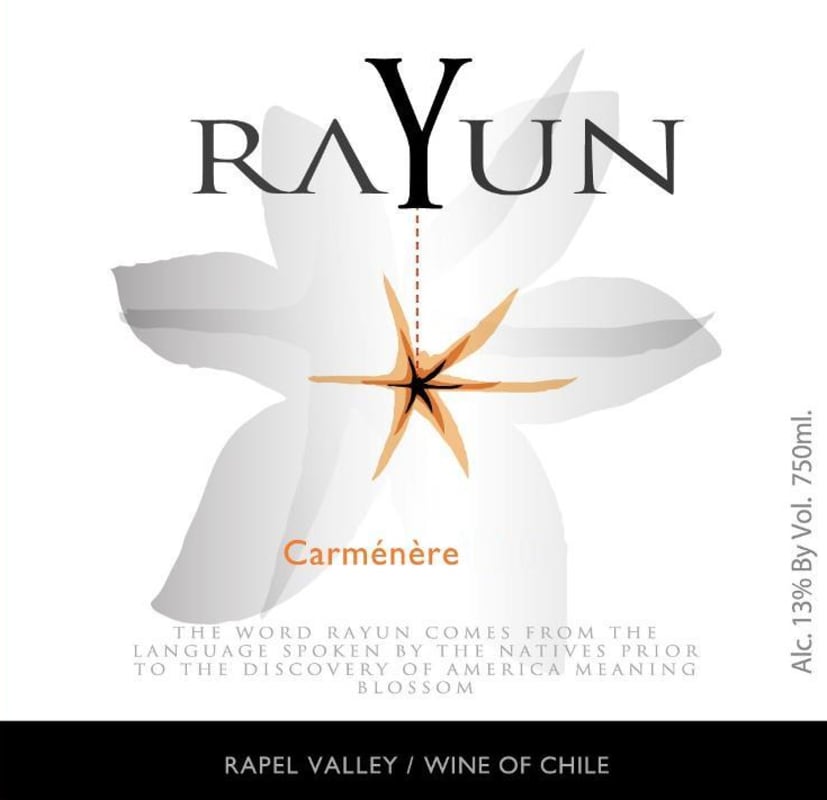 Sutil Family Wines Rayun Carmenere 2013 Front Label