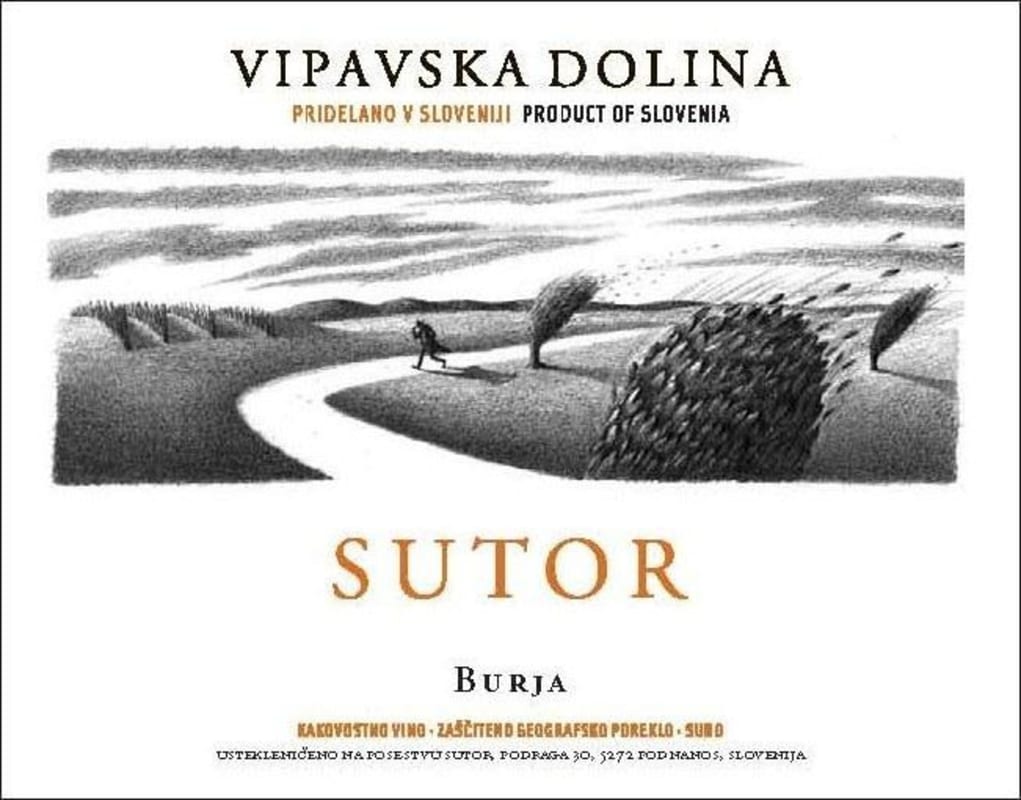 Sutor Burja 2007 Front Label