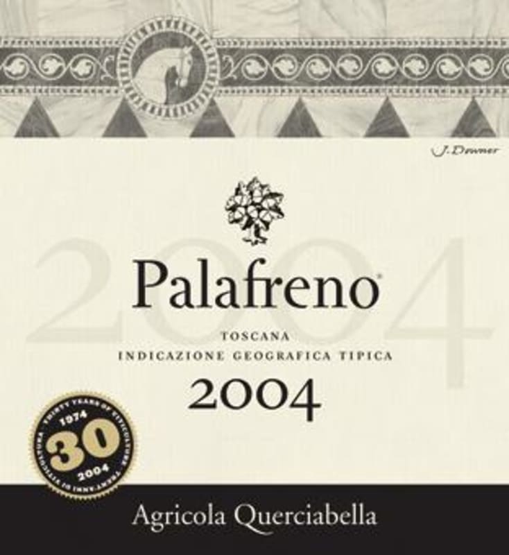 Querciabella Palafreno 2004 Front Label