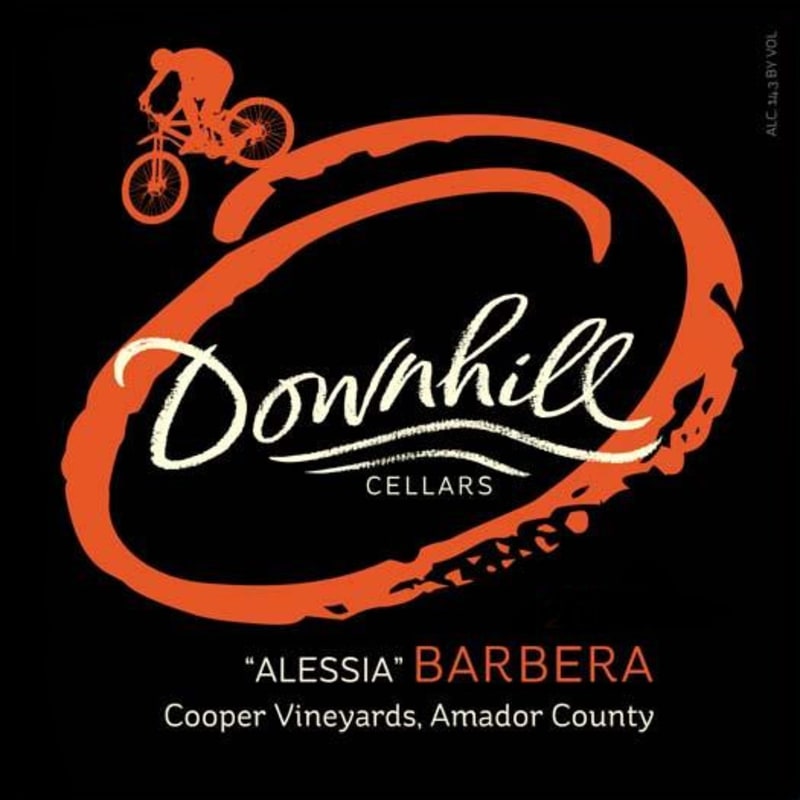 Downhill Winery Alessia Barbera 2013 Front Label