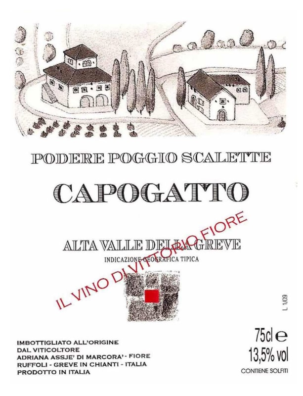 Poggio Scalette Capogatto 2008 Front Label