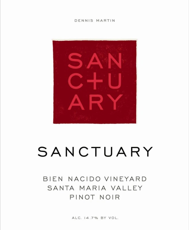 Sanctuary Bien Nacido Vineyard Pinot Noir 2011 Front Label