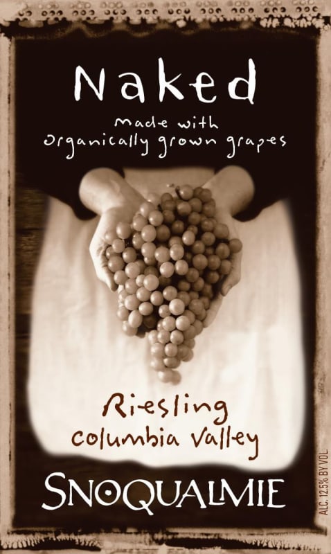 Snoqualmie Naked Riesling 2012 Front Label