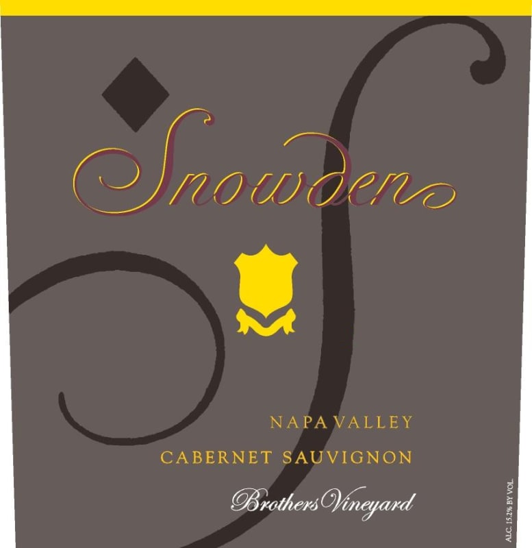 Snowden Brothers Vineyard Cabernet Sauvignon 2015 Front Label