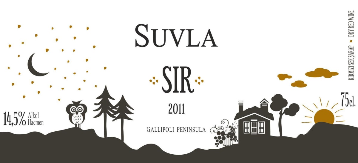 Suvla Winery Sir 2011 Front Label