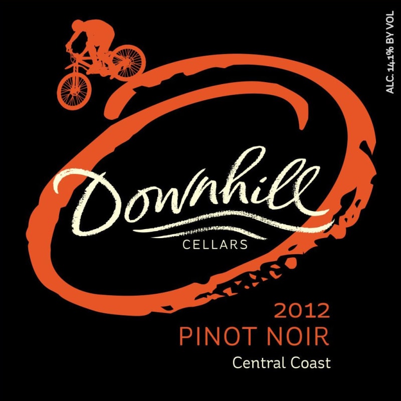 Downhill Winery Pinot Noir 2012 Front Label