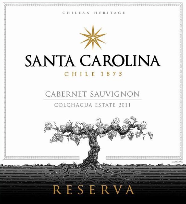 Santa Carolina Reserva Cabernet Sauvignon 2011 Front Label