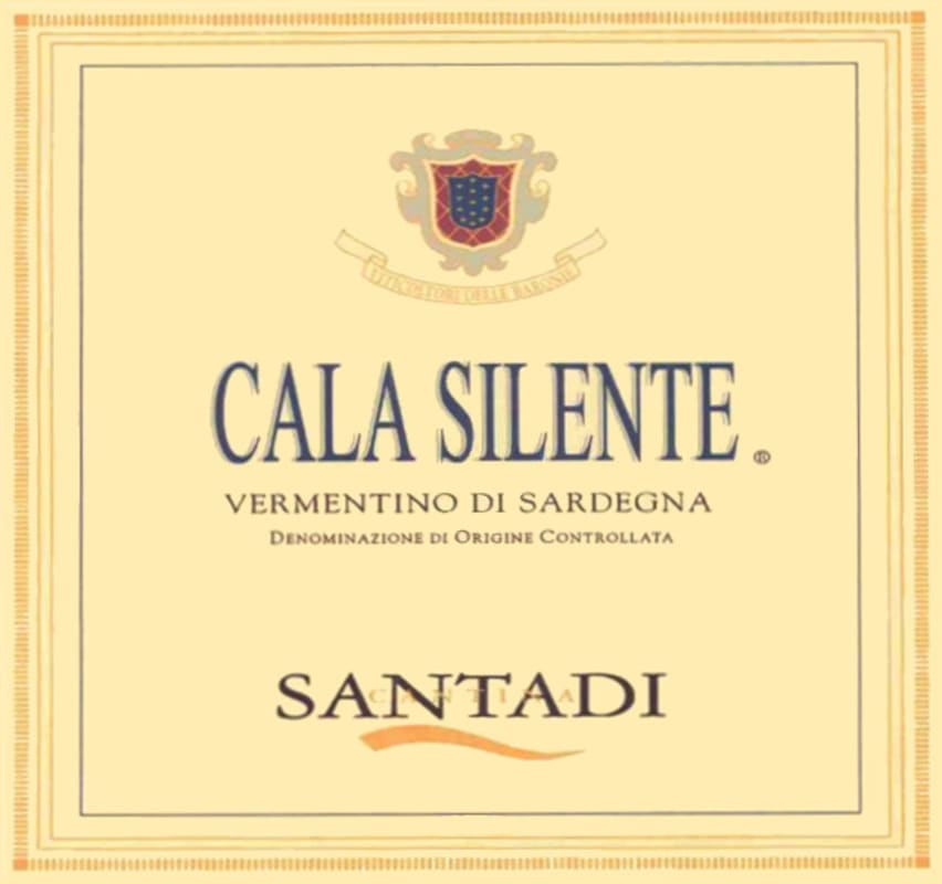 Santadi Cala Silente Vermentino 2009 Front Label