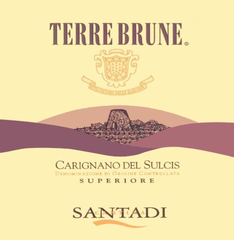 Santadi Carignano del Sulcis Terre Brune 2007 Front Label