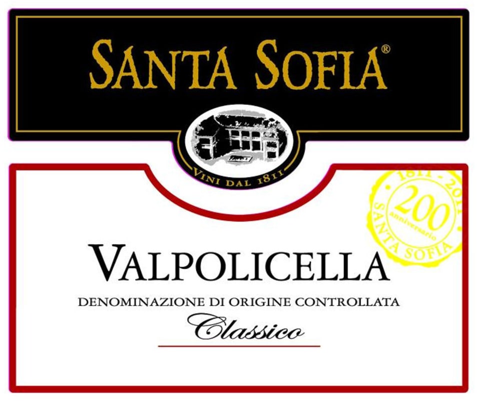 Santa Sofia Valpolicella Classico 2012 Front Label