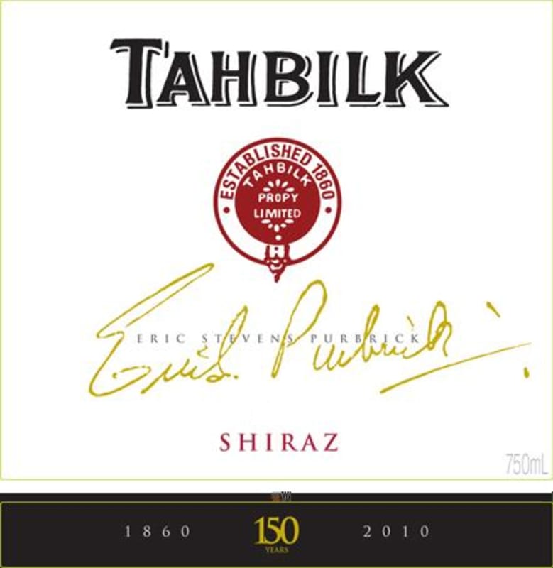 Tahbilk Eric Stevens Purbrick Shiraz 2008 Front Label