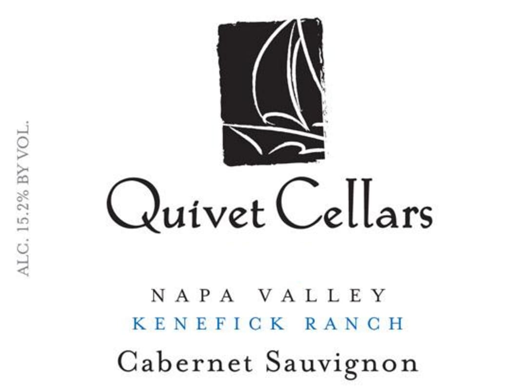 Quivet Cellars Kenefick Ranch Cabernet Sauvignon 2014 Front Label