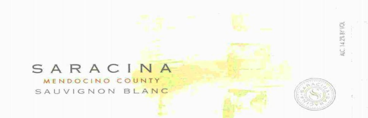 Saracina Vineyards Sauvignon Blanc 2013 Front Label