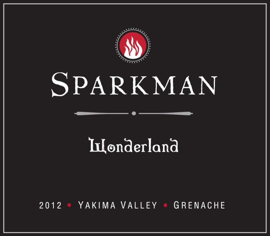 Sparkman Wonderland Grenache 2012 Front Label