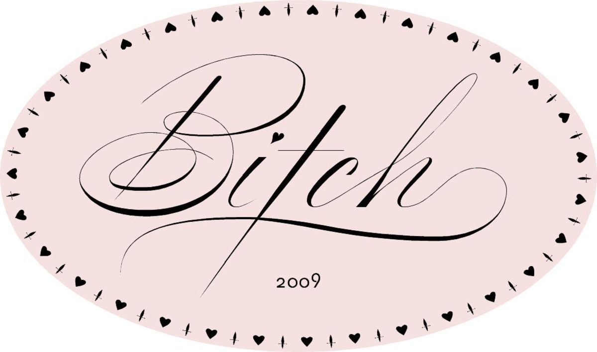 R Wines Bitch Grenache 2009 Front Label