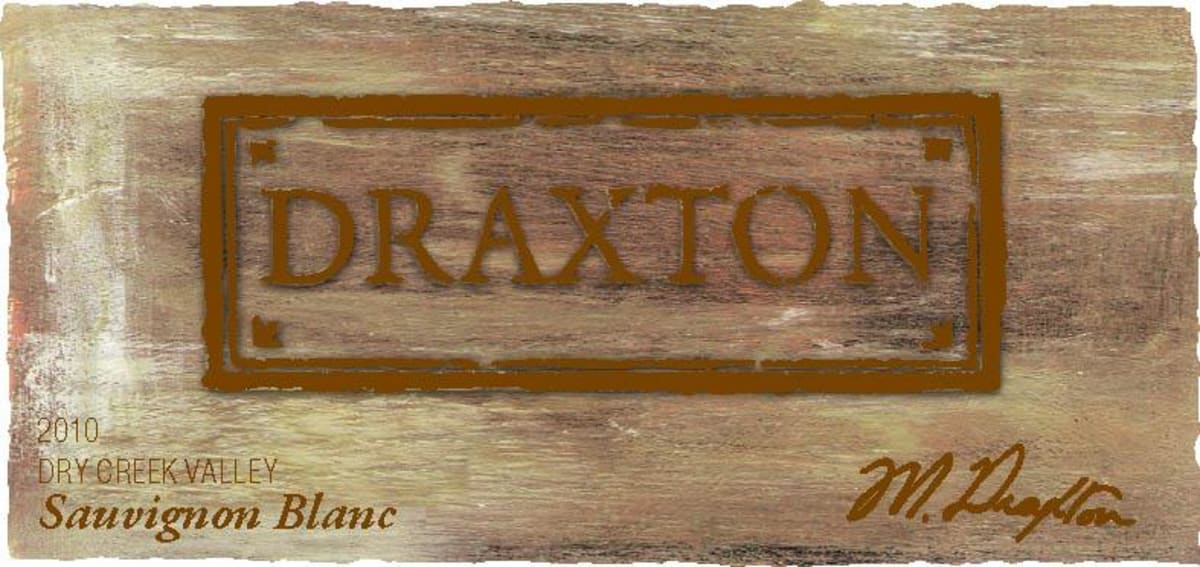 Draxton Wines Sauvignon Blanc 2010 Front Label