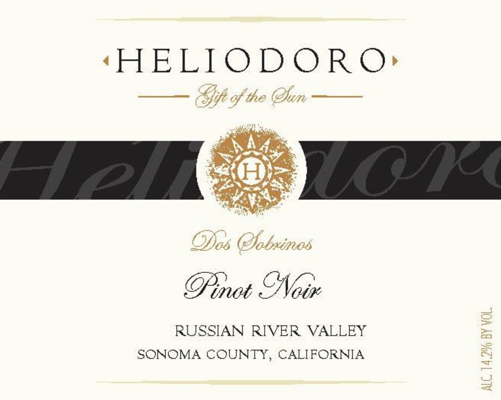 Draxton Wines Heliodoro Pinot Noir 2011 Front Label