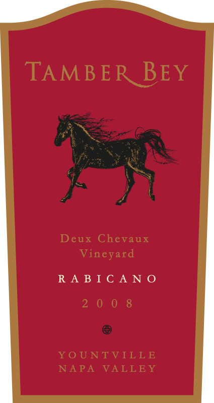 Tamber Bey Deux Chevaux Vineyard Rabicano 2008 Front Label