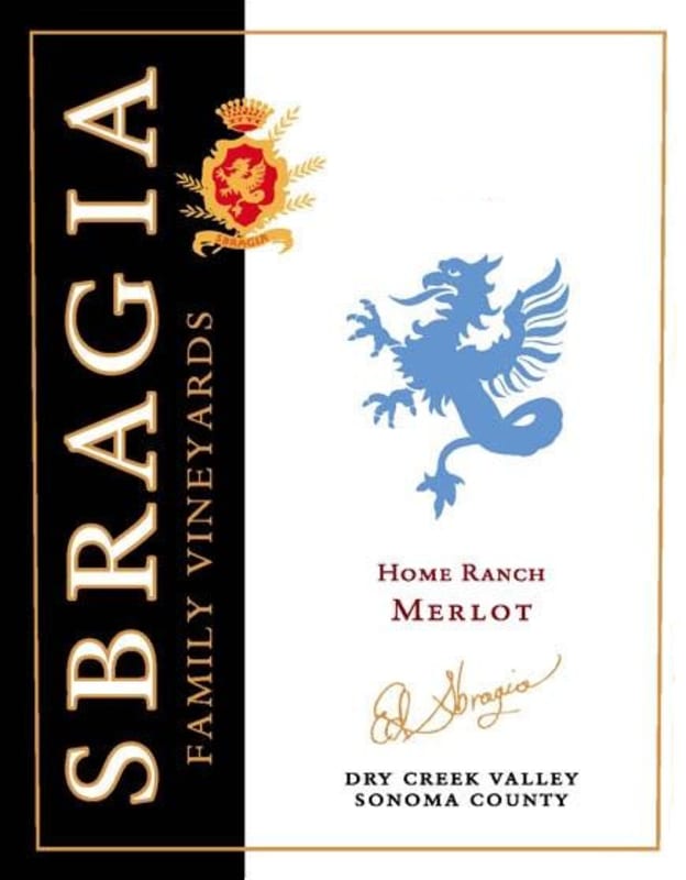Sbragia Home Ranch Merlot 2009 Front Label