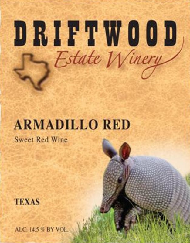 Driftwood Estate Winery Armadillo Red 2015 Front Label