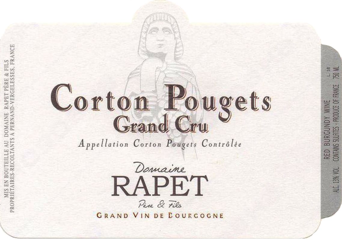 Rapet Pere & Fils Corton Pougets Grand Cru 2012 Front Label