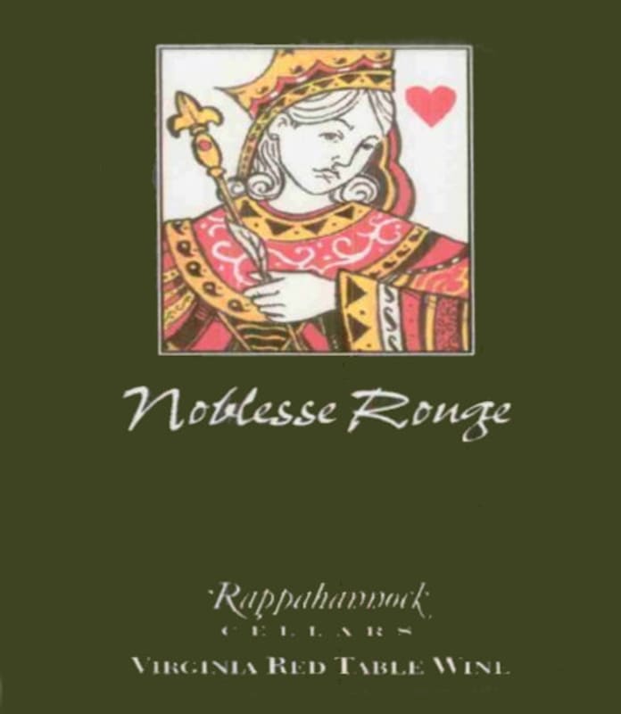Rappahannock Noblesse Rouge 2014 Front Label