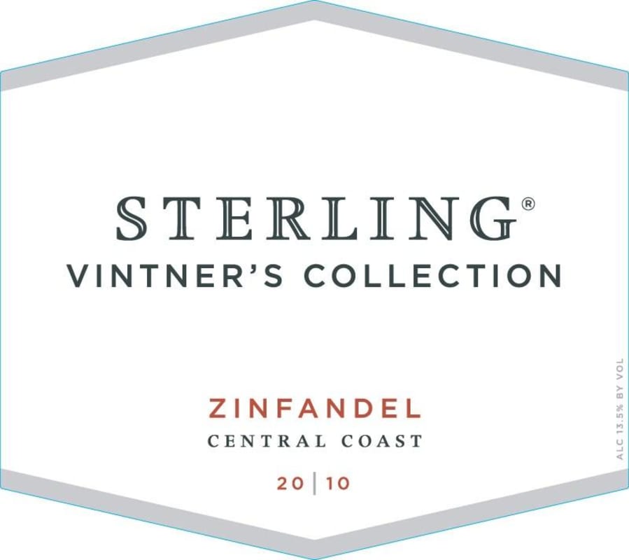 Sterling Vintner's Collections Zinfandel 2010 Front Label