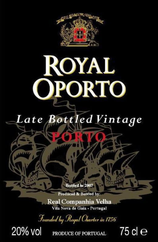 Royal Late Bottled Vintage Port 2008 Front Label
