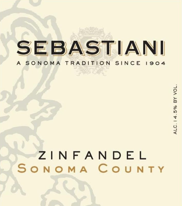 Sebastiani Sonoma County Zinfandel 2010 Front Label