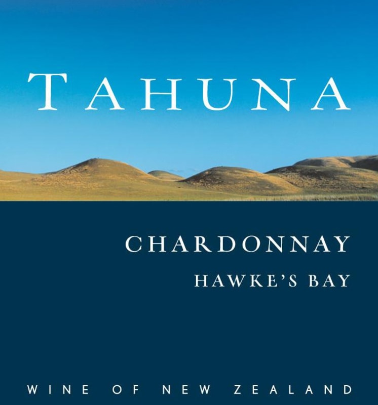 Tahuna Wines Hawke's Bay Chardonnay 2014 Front Label