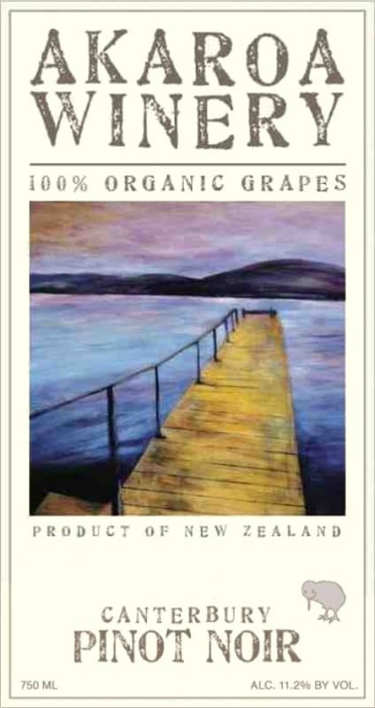Takamatua Valley Vineyards Canterbury Pinot Noir 2011 Front Label