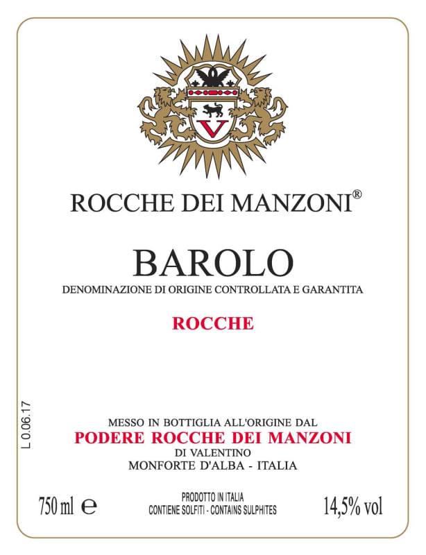 Rocche dei Manzoni Barolo Rocche 2011 Front Label