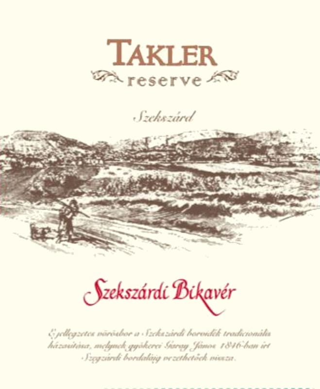 Takler Pince Sezkszard Bikaver Reserve 2013 Front Label
