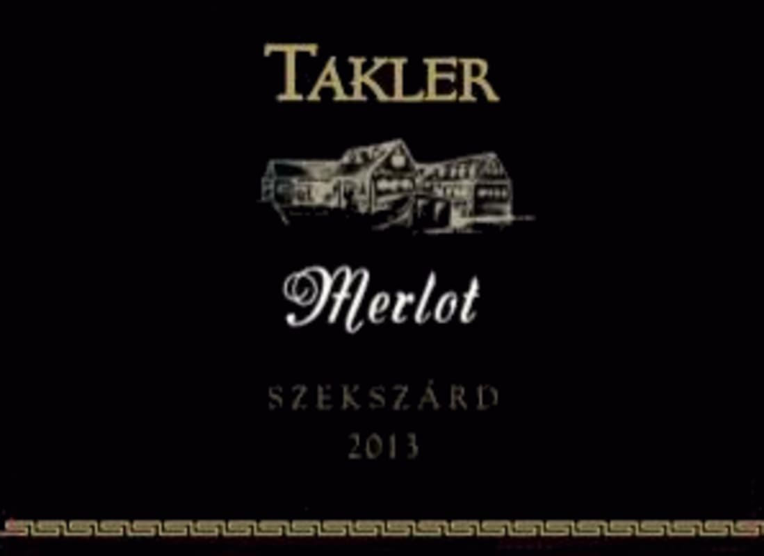 Takler Pince Sezkszard Merlot 2013 Front Label