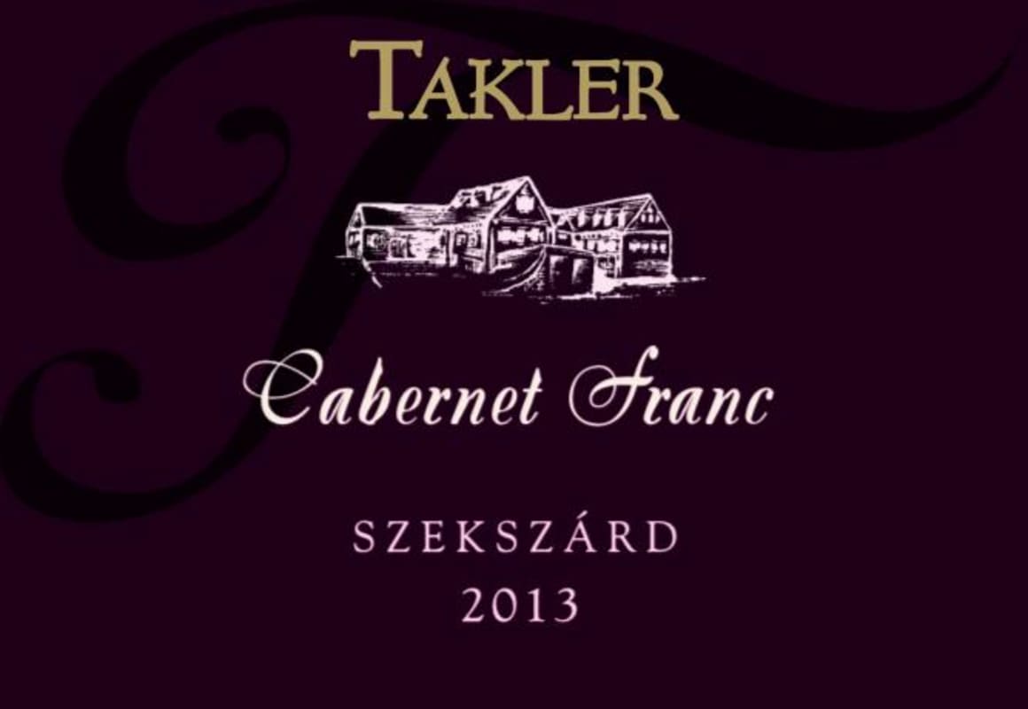 Takler Pince Sezkszard Cabernet Franc 2013 Front Label