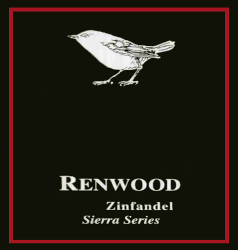 Renwood Sierra Series Zinfandel 2012 Front Label