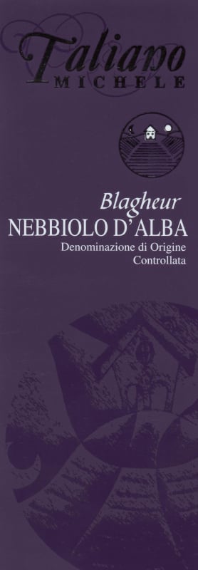Weingut Gebruder Bart Nebbiolo d'Alba Blagheur 2014 Front Label