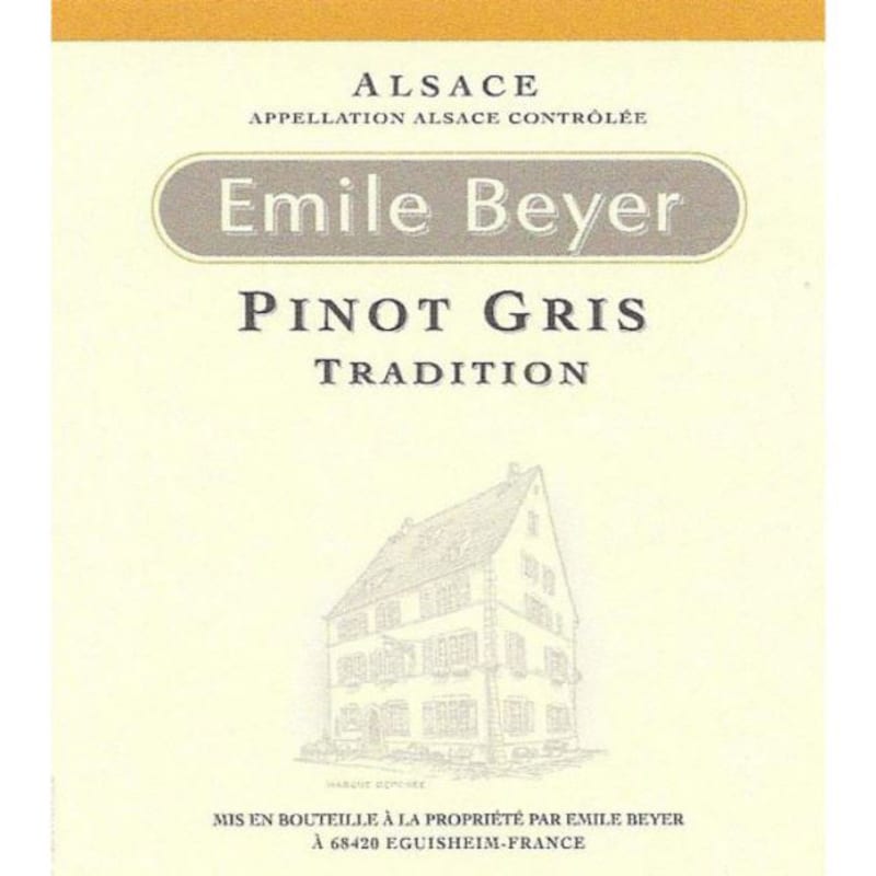 Domaine Emile Beyer Tradition Pinot Gris 2016 Front Label