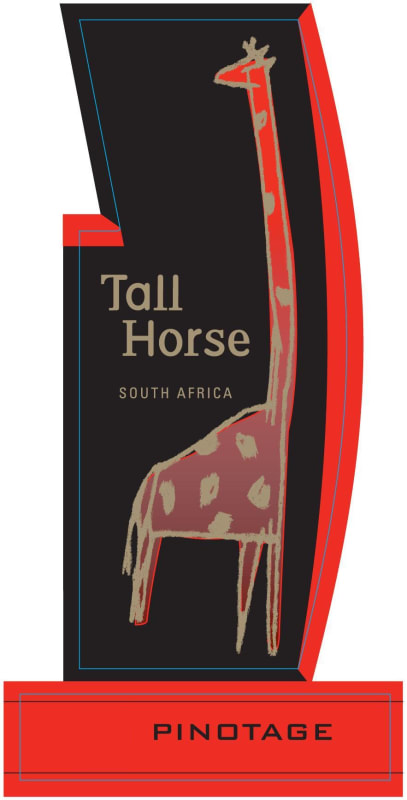 Tall Horse Pinotage 2014 Front Label
