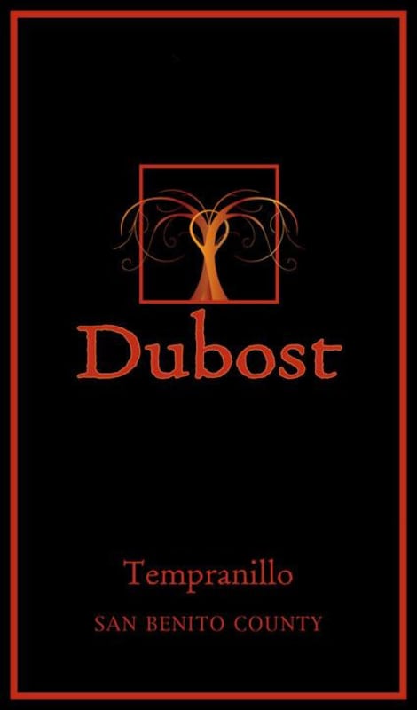 Dubost Ranch Tempranillo 2010 Front Label