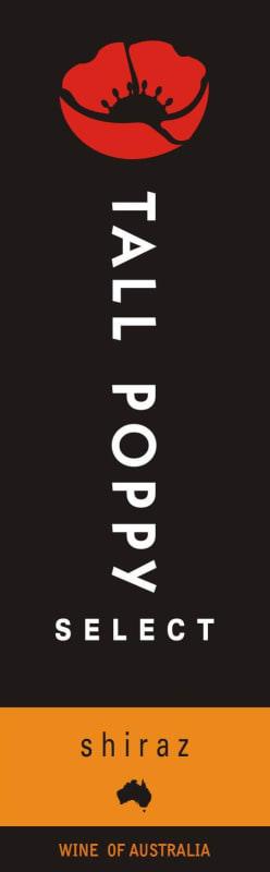 Tall Poppy Wines Select Shiraz 2014 Front Label